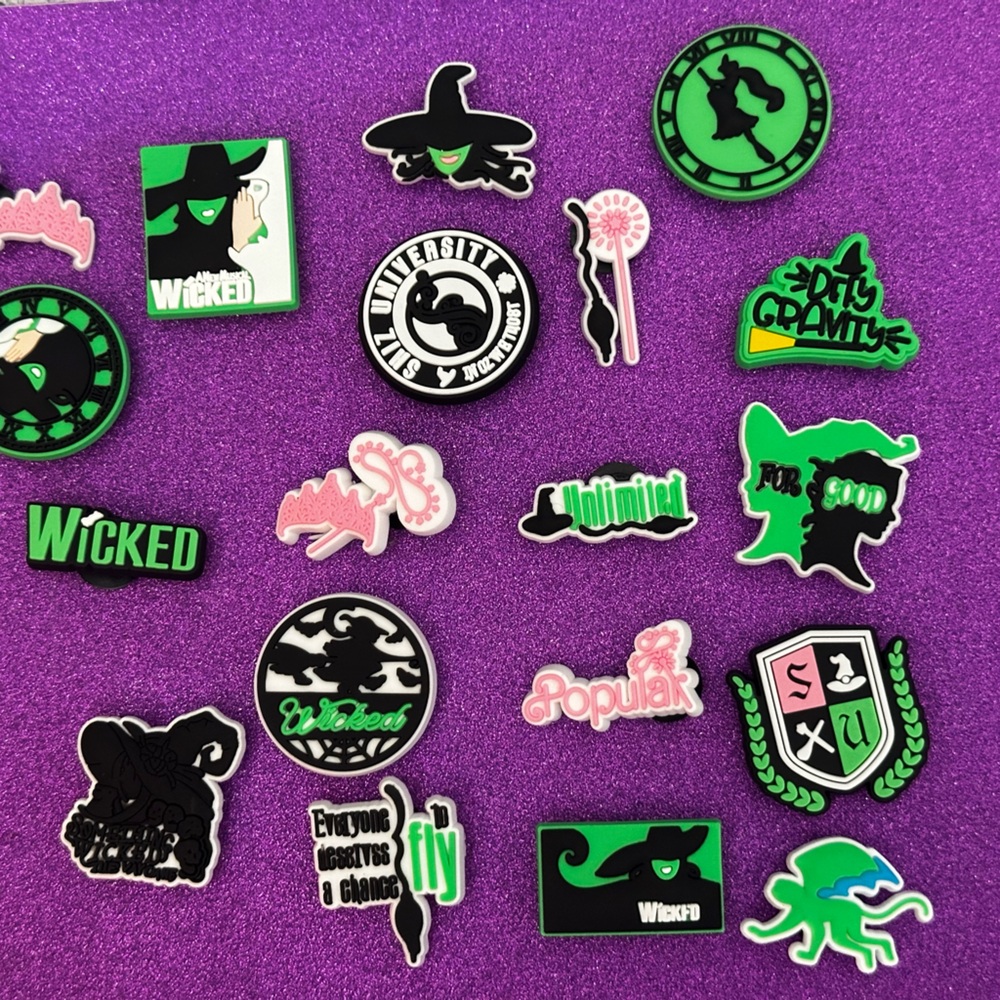 Wicked Themed shoe charms - Set of 19